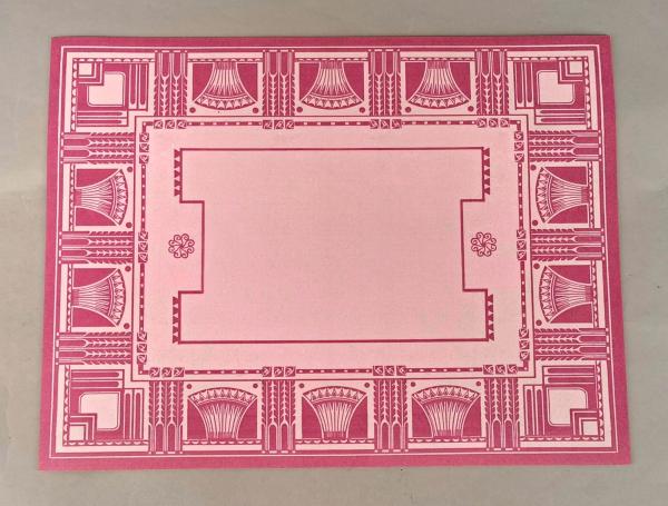 Platzdeckchen Art déco rosé