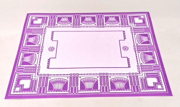 Platzdeckchen Art déco lila