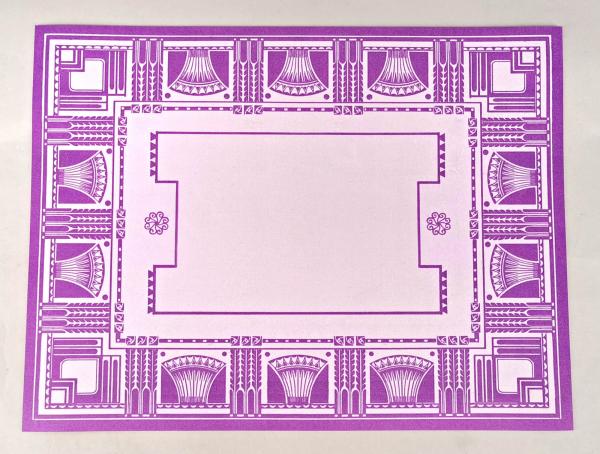 Platzdeckchen Art déco lila