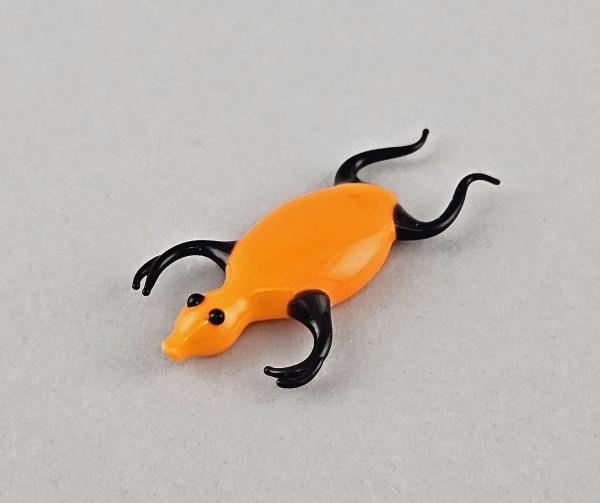 Lauscha Glasfigur komisches Tierchen orange L5cm