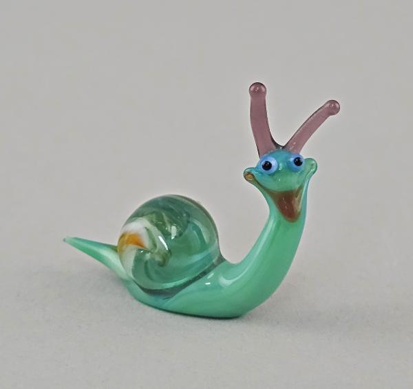 Lauscha Glasfigur Schnecke 4x4cm