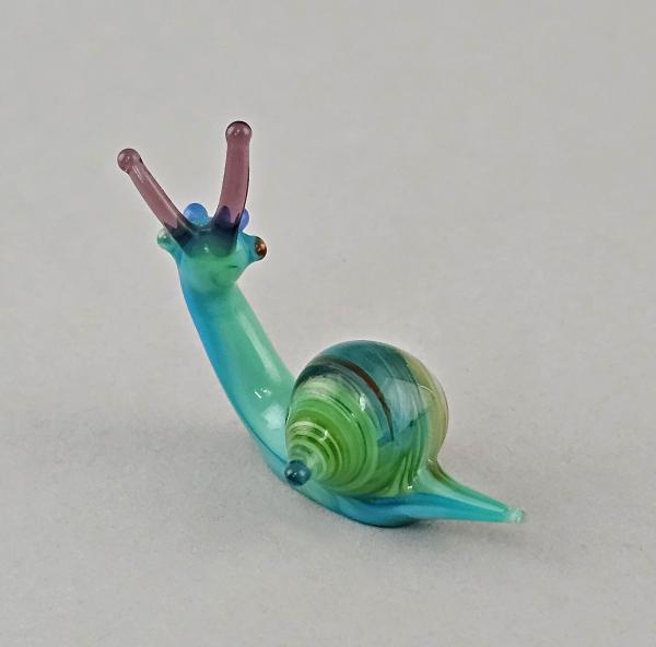 Lauscha Glasfigur Schnecke 4x4cm