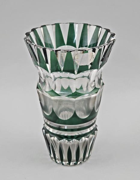 Kristallvase Art déco um 1930