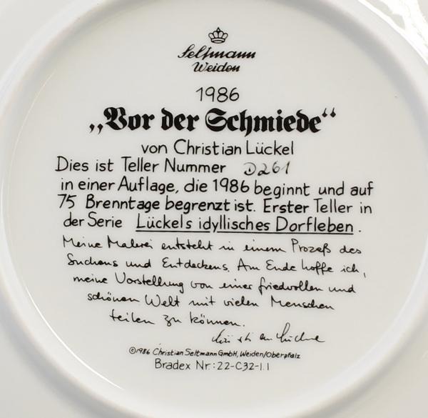Sammelteller "Lückels idyllisches Dorfleben"