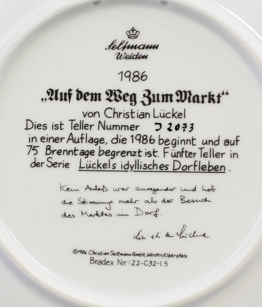 Sammelteller "Lückels idyllisches Dorfleben"