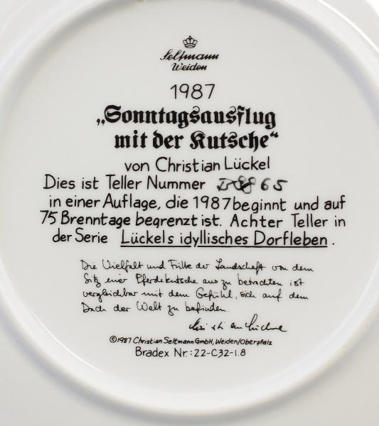 Sammelteller "Lückels idyllisches Dorfleben"
