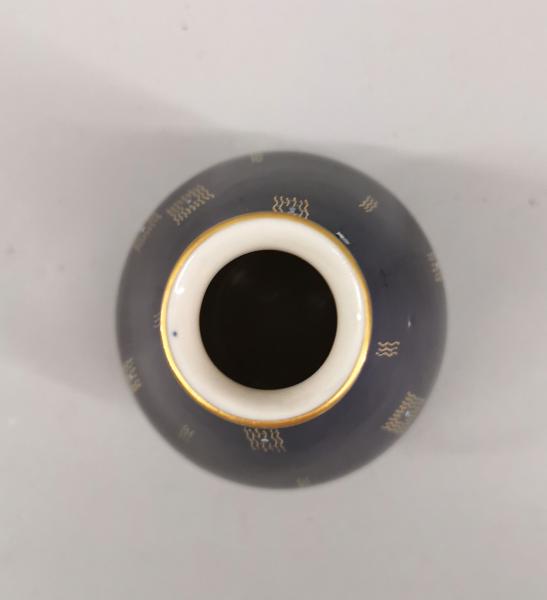 Porzellan Vase Älteste Volkstaedt kobalt gold 60er Jahre Vintage