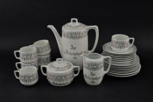 Kaffeeservice Silberhochzeit