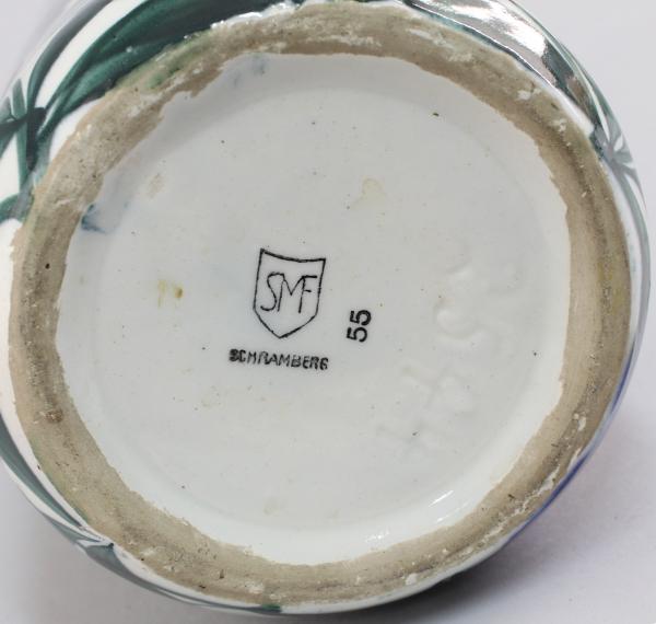 Vase Blumenmalerei Schramberg