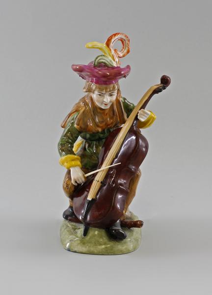 Bettelmusikant mit Bass