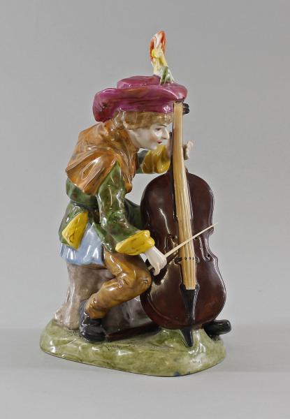 Bettelmusikant mit Bass