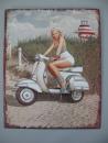 Blechschild Eisen Scooter